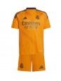 Real Madrid Aurelien Tchouameni #14 Bortedraktsett Barn 2024-25 Korte ermer (+ bukser)